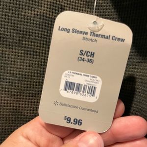 Long sleeve thermal crew